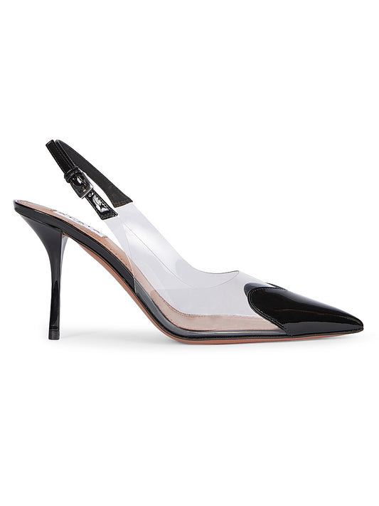 90MM PVC &amp; Patent Leather Pumps