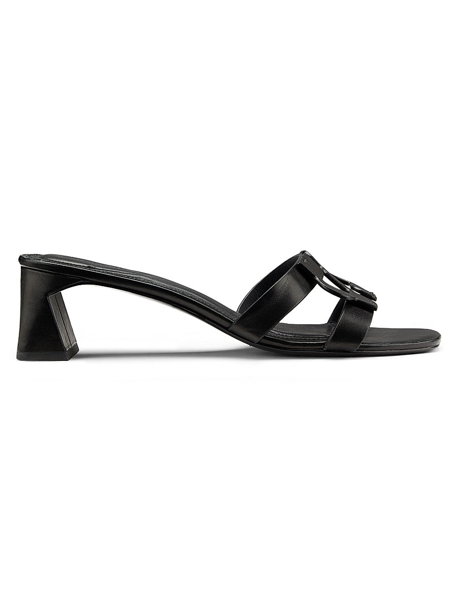 Monogram 50MM Leather Block-Heel Sandals