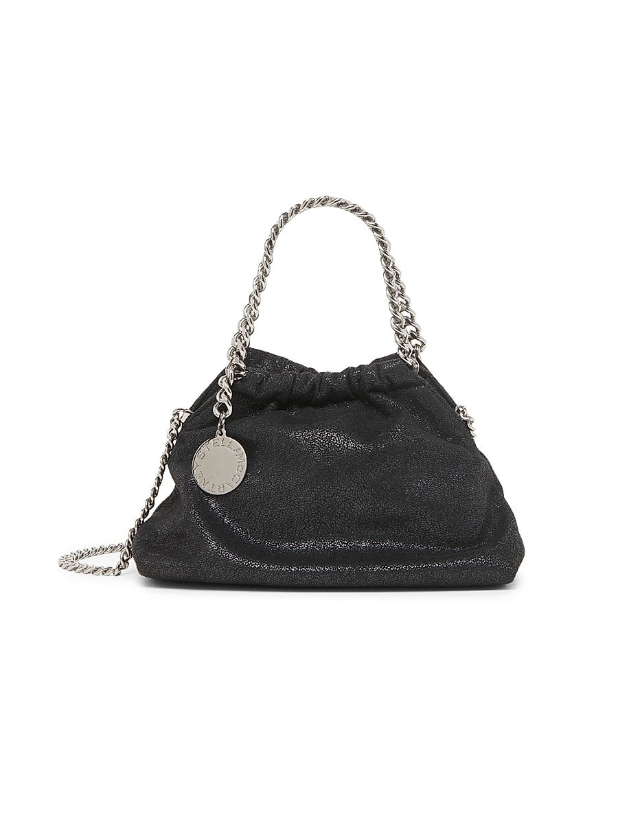 Mini Eco Shaggy Deer Drawstring Top Handle Bag