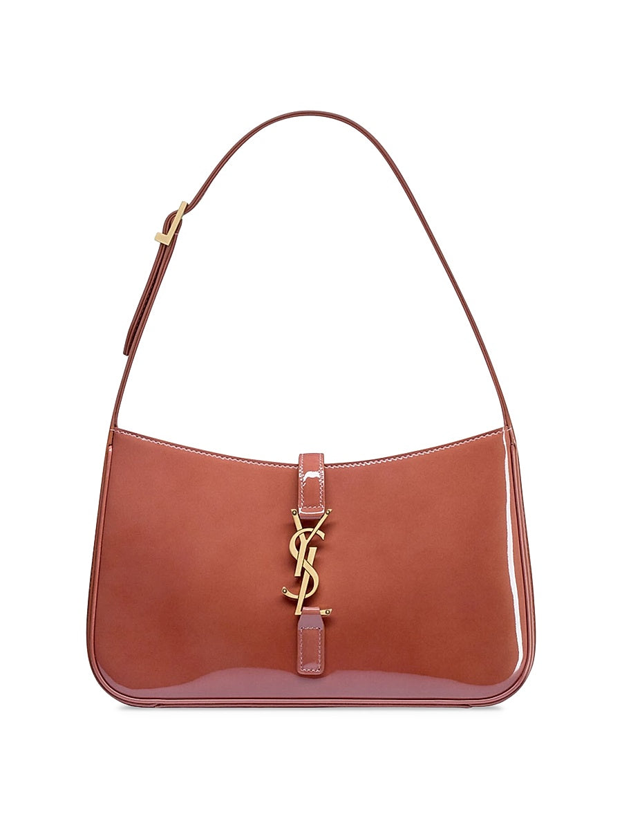 Le 5 à 7 in Patent Leather Shoulder Bag