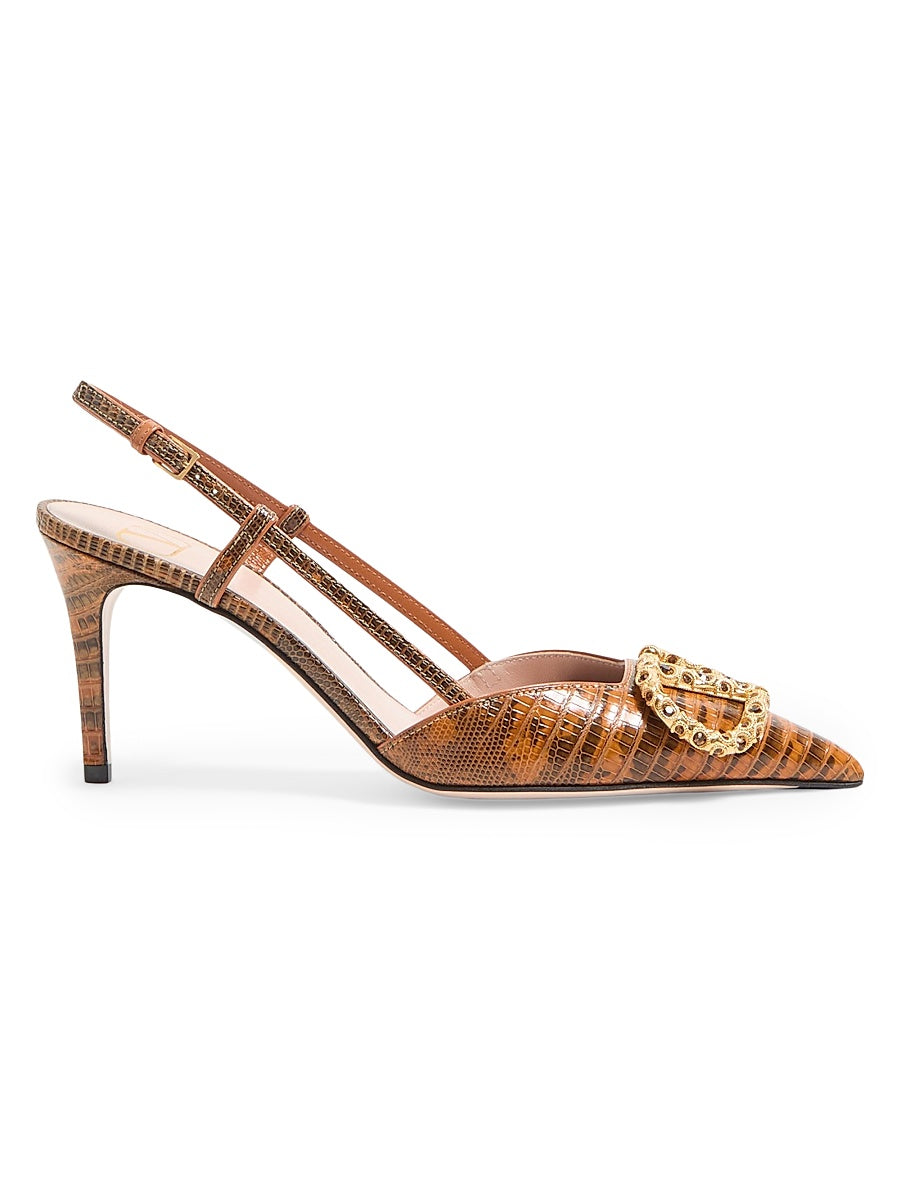 VLogo Signature Slingback Pumps 80MM