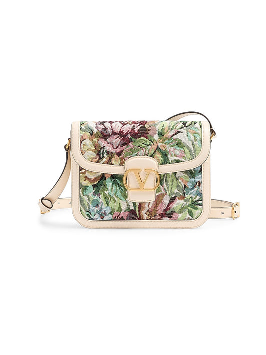 9TO5 Shoulder Bag in Voyage Imaginaire Jacquard Fabric