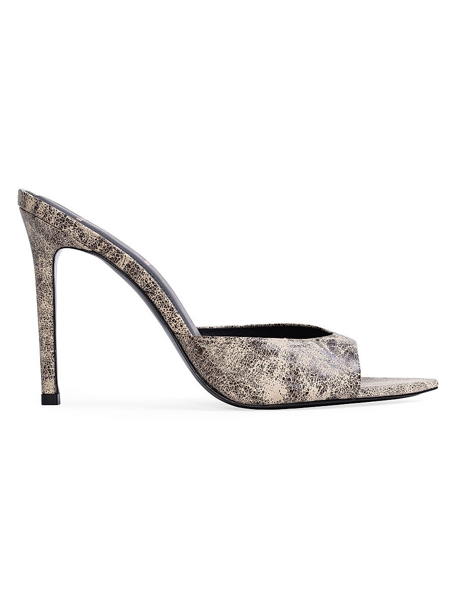 Brea Distressed Leather Mules