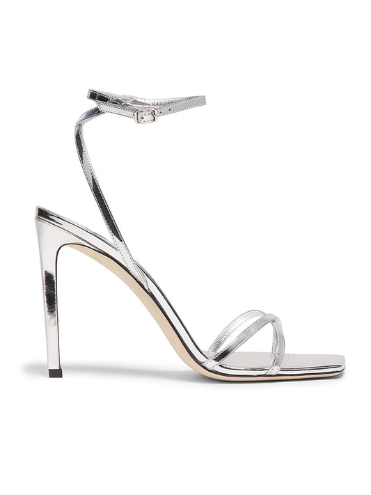 100MM Metallic Leather Sandals