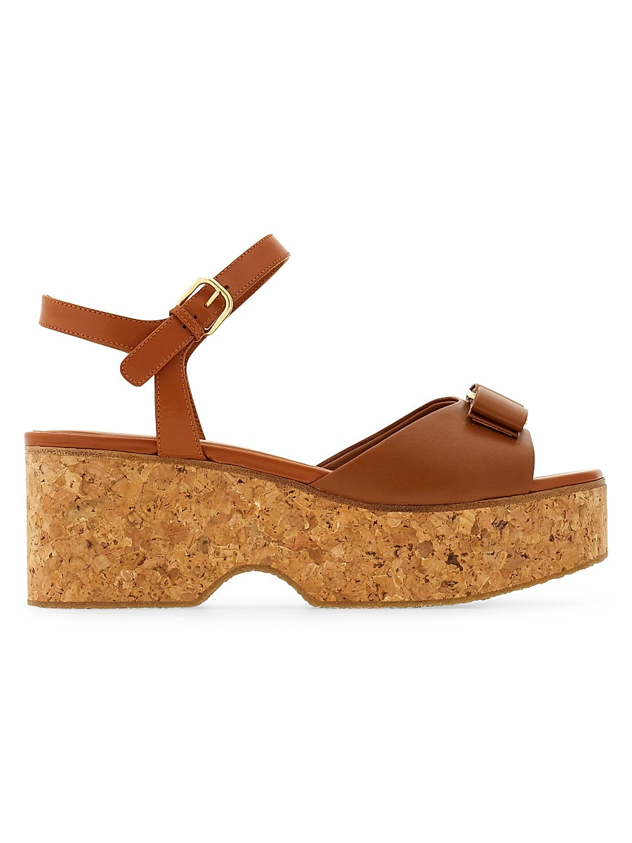 Selna 70MM Denim Wedge Sandals