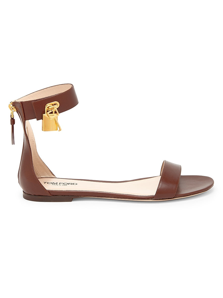 Padlock Leather Sandals