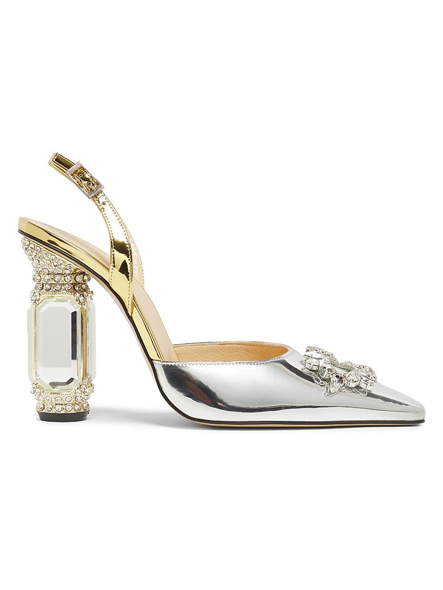 Heritage &amp; Heirlooms Aurum 100MM Crystal-Embellished Pumps