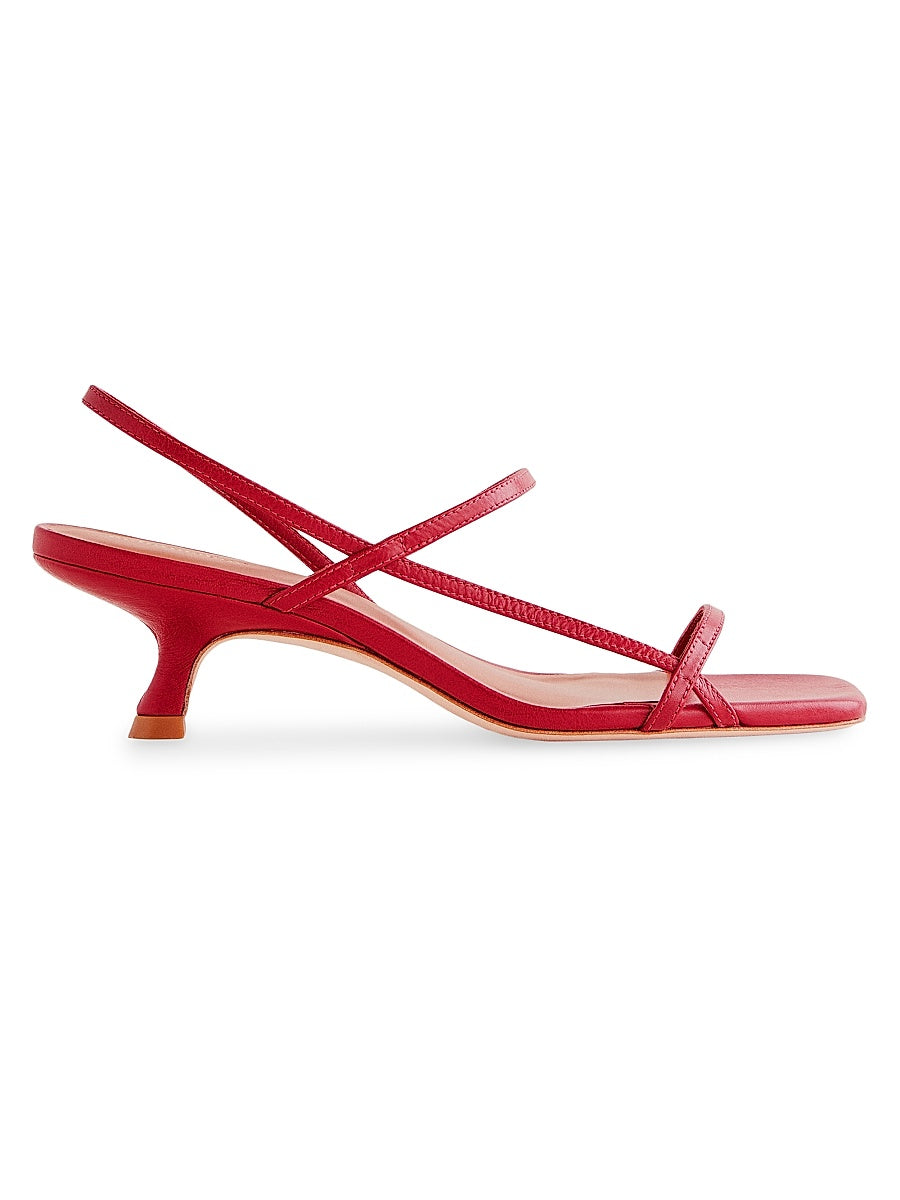Serenity Bare 50MM Leather Slingback Sandals