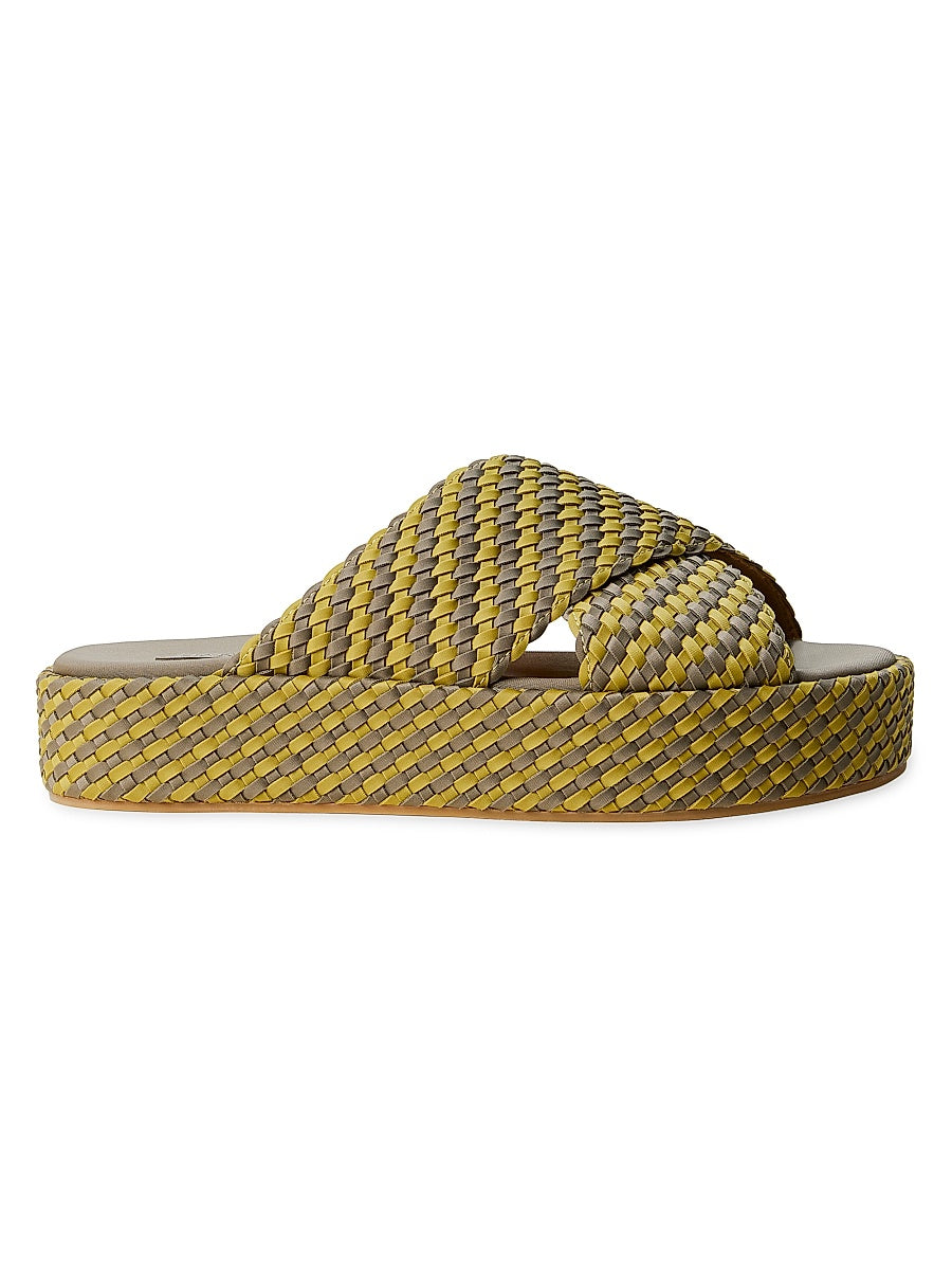 Laguna Platform Striped Sandals