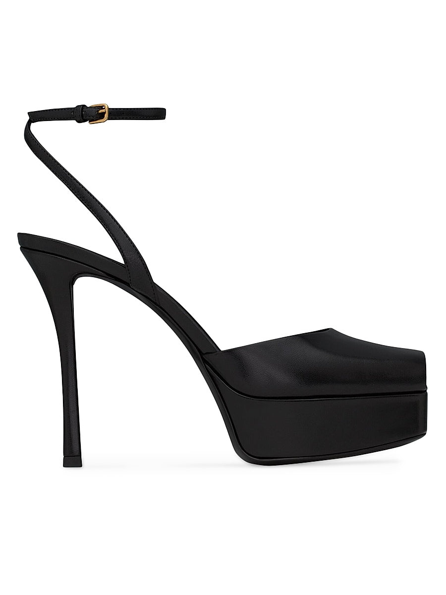 La Scandale Platform Sandals in Smooth Leather