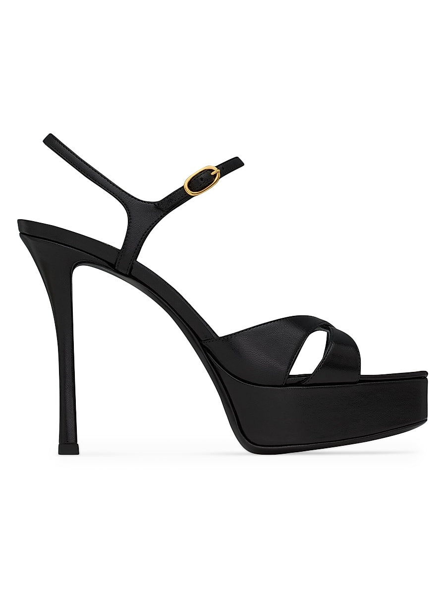Debbie Platform Sandals in Smooth Leather