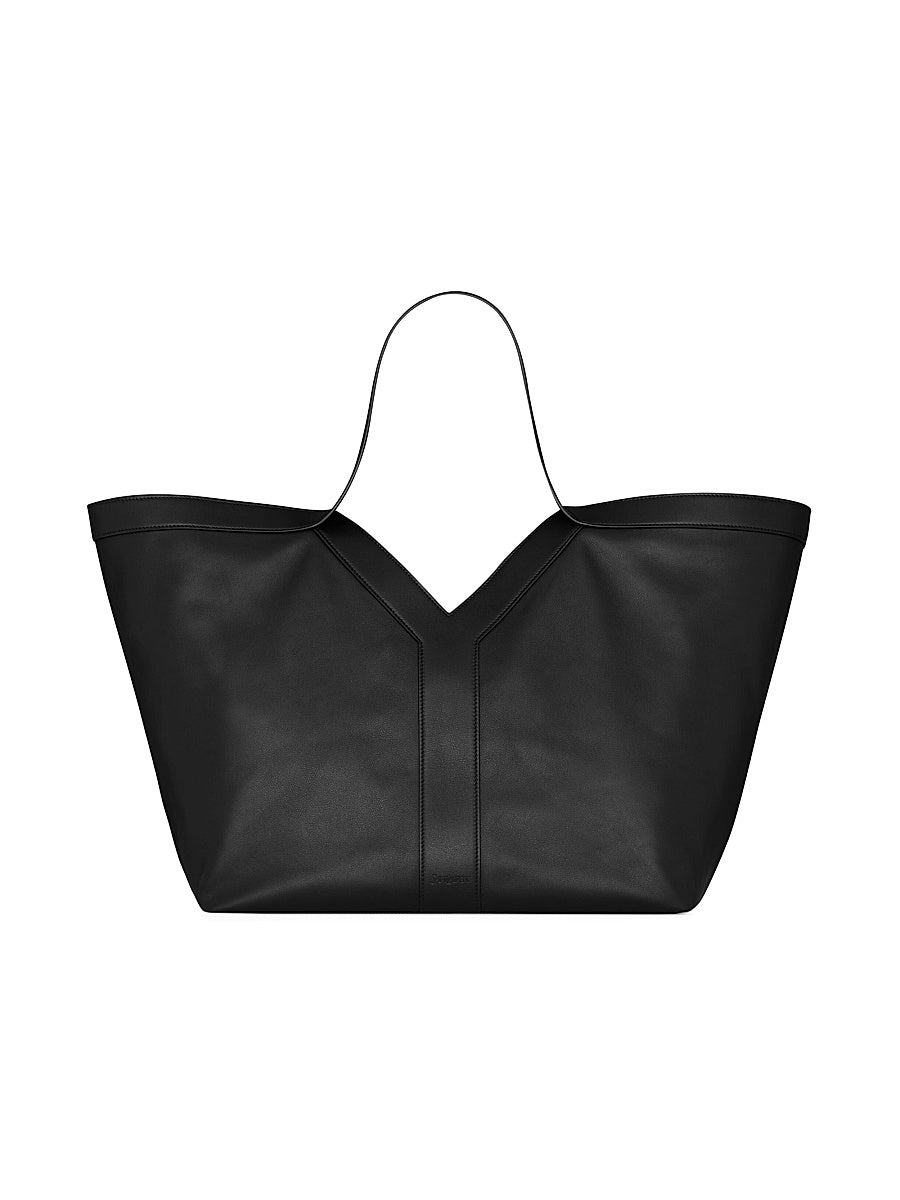 Y Tote Shoulder Bag in Leather