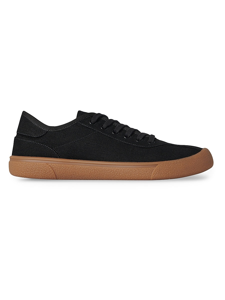 Linen-Blend Low-Top Sneakers
