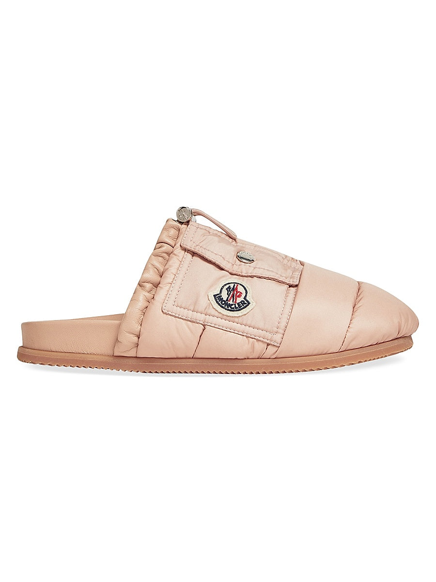 Mon Pocket Down-Filled Mules in Leather