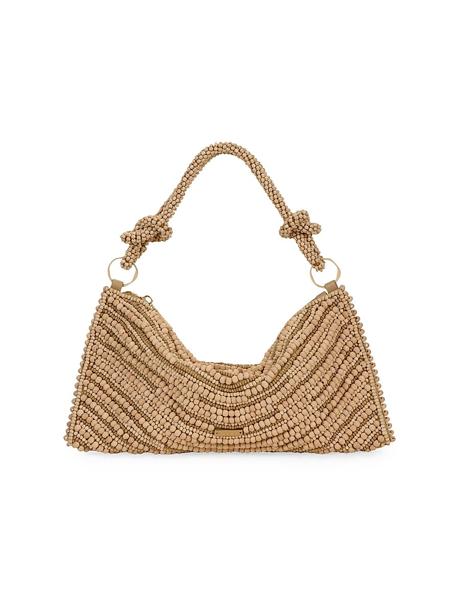 Nano Hera Wood Beaded Shoulder Bag