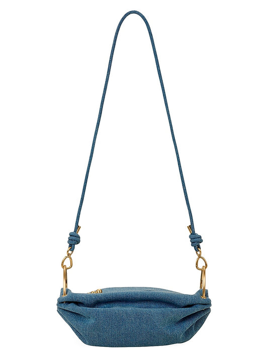 Cinch Denim Crossbody Bag