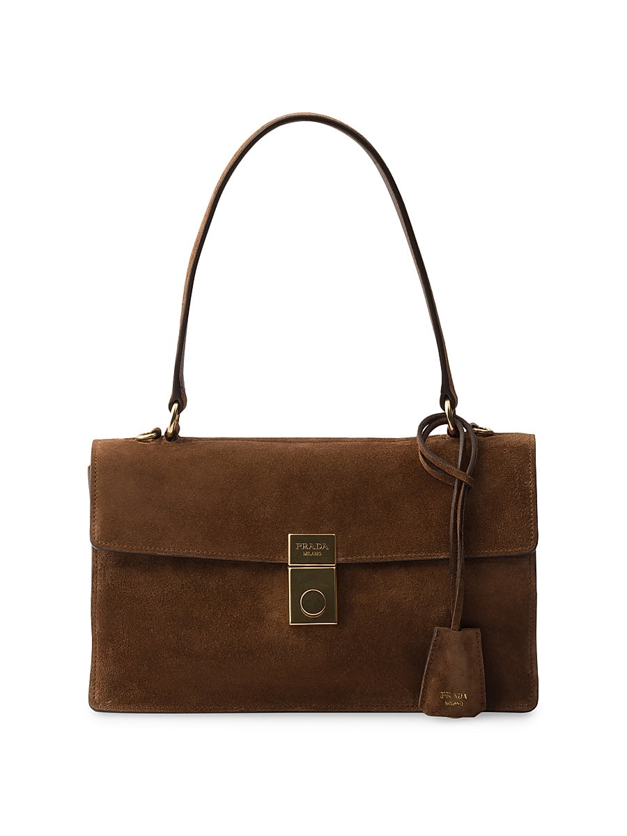 Medium Suede Shoulder Bag