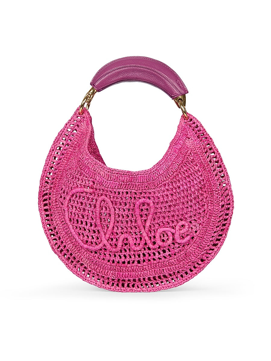 Summer Banana Logo-Crocheted Hobo Bag