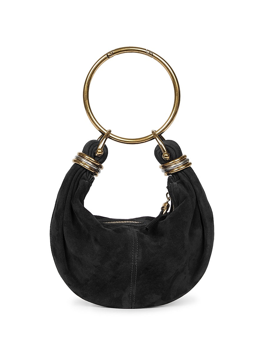 Mini Bracelet Suede Hobo Bag