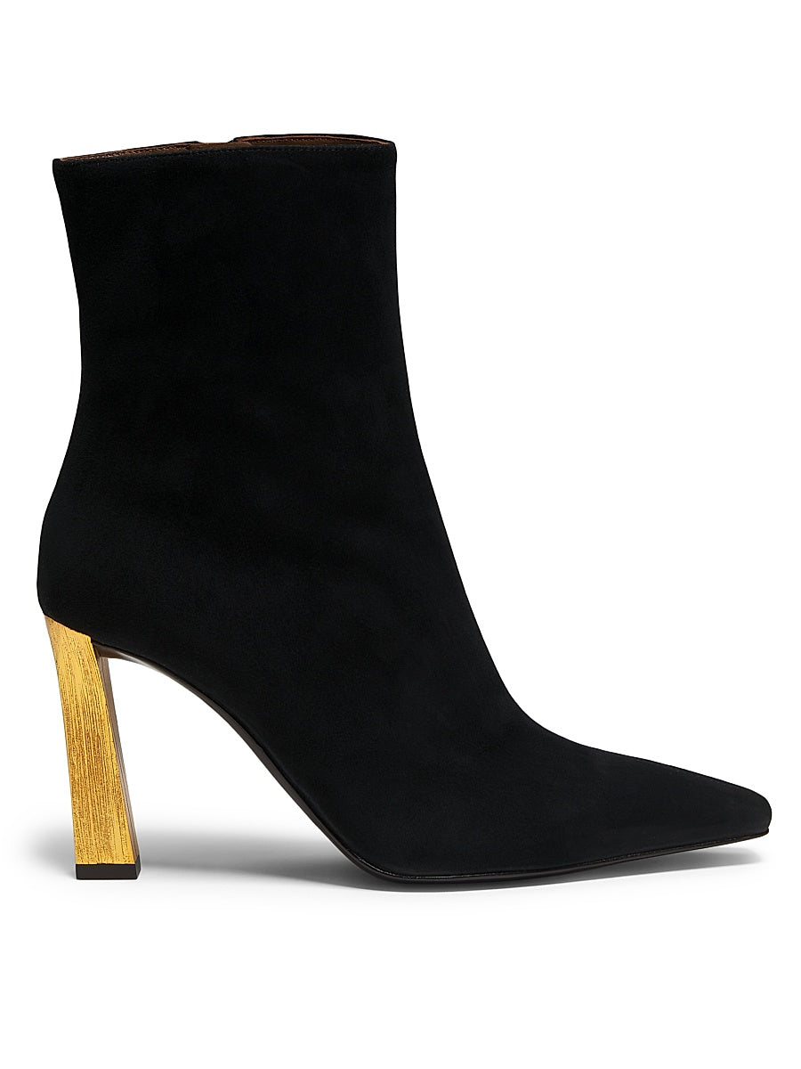 Metallic Heel 90MM Booties