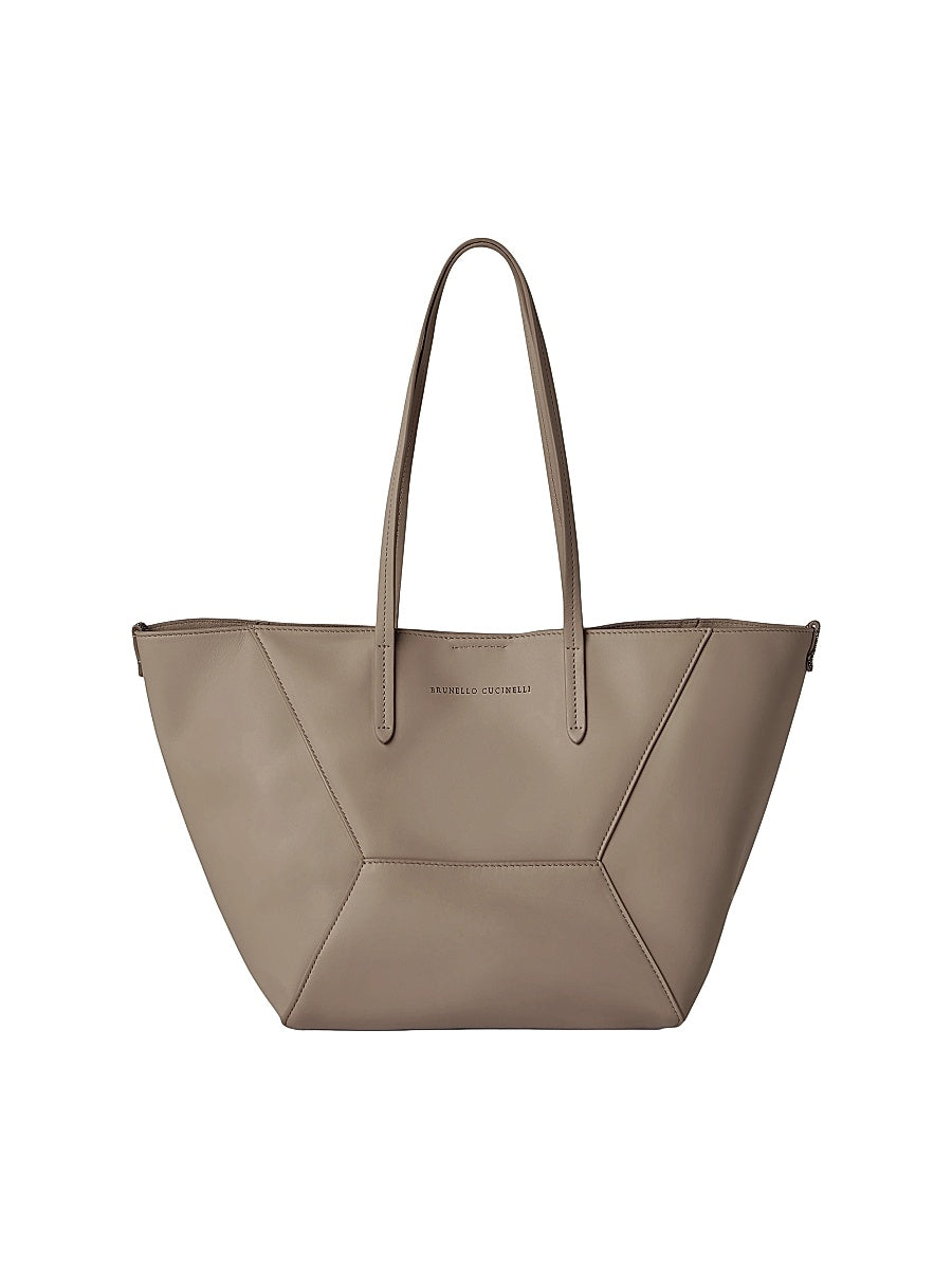 Duo Tote Bag in Calfskin with Monili