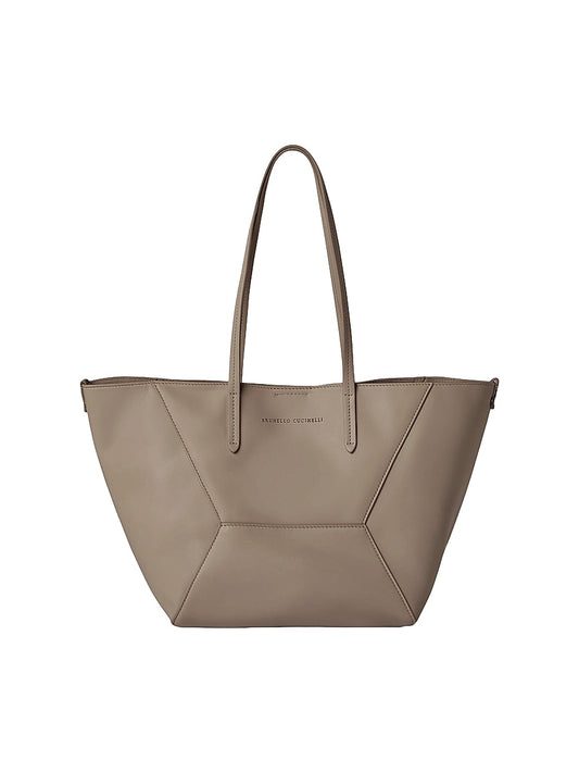 Duo Tote Bag in Calfskin with Monili