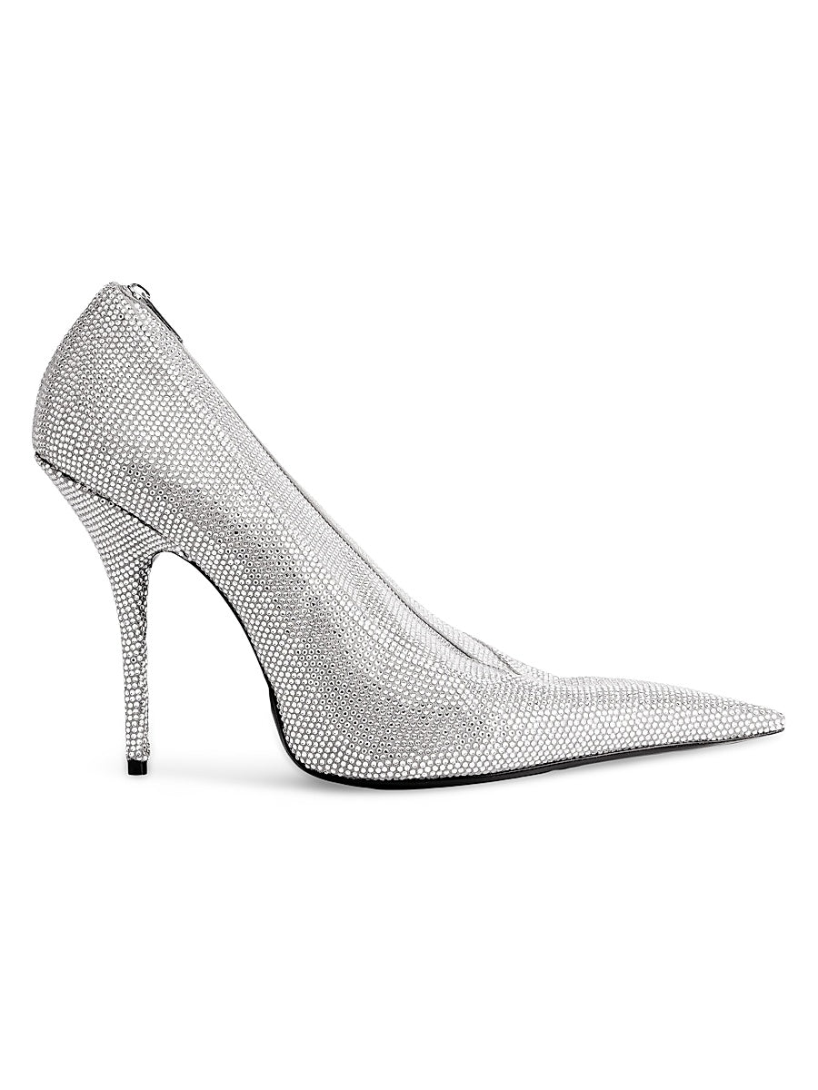 Shoe Clutch Knife with Rhinestones