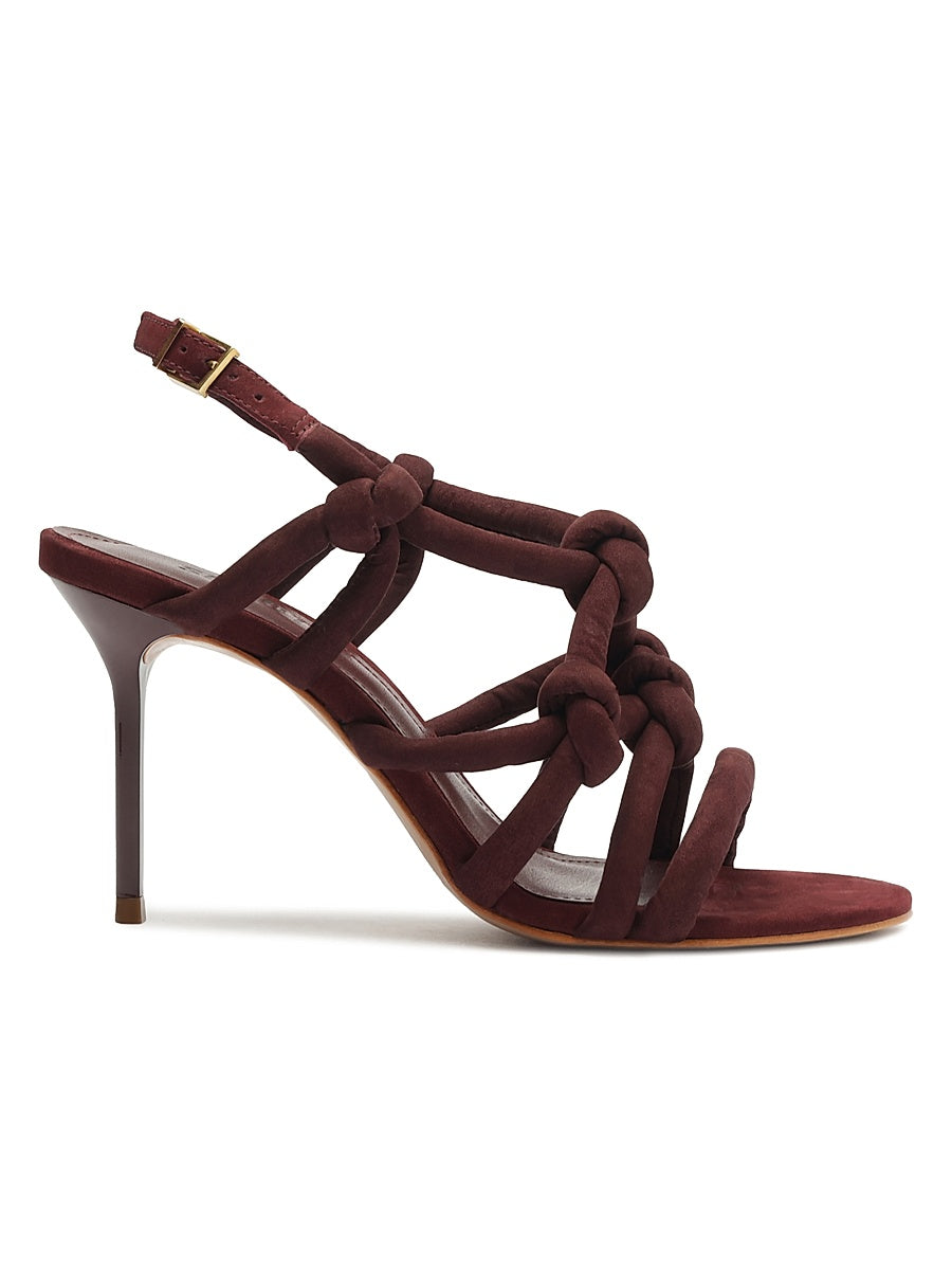 Janet 231MM Suede Knotted Stiletto Sandals