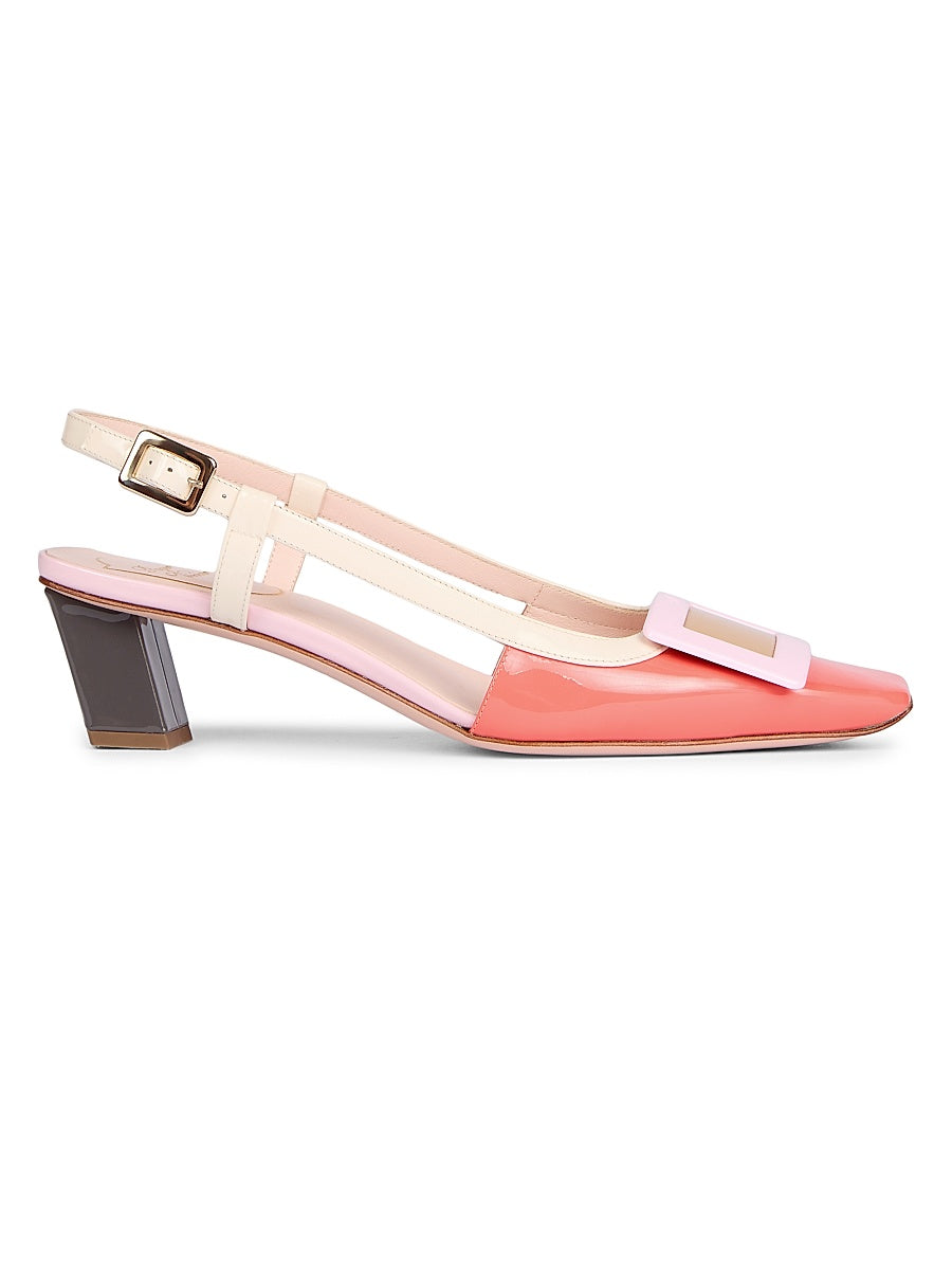 Belle 45MM Colorblocked Patent Leather Pumps