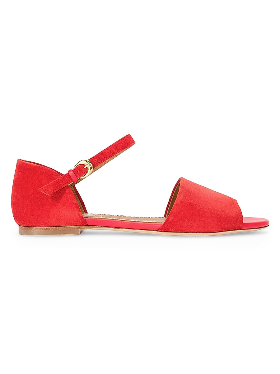 Catherine Suede Flat Sandals