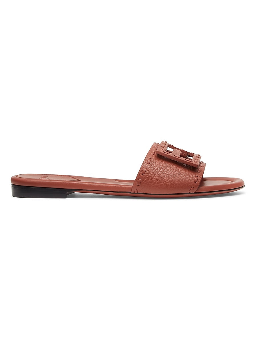 Baguette FF Leather Sandals