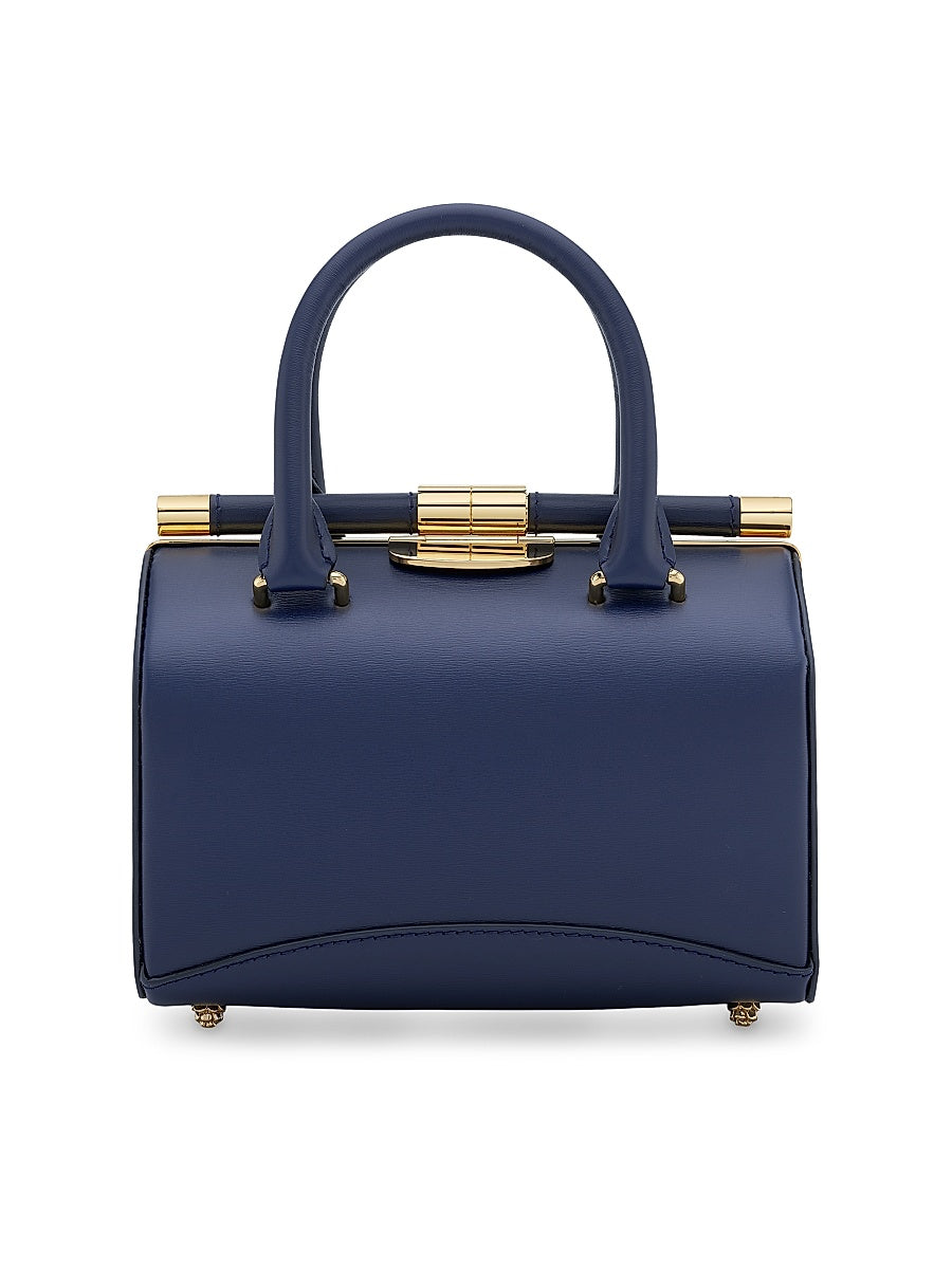 Jamie Doctor Top Handle Bag Small in Du Puy Leather