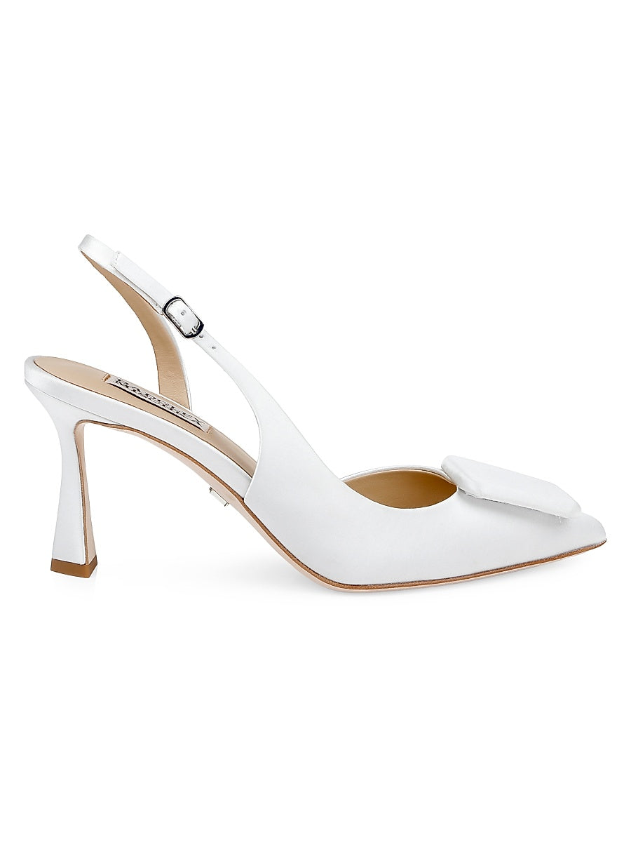 Graciella 80MM Satin Slingback Pumps