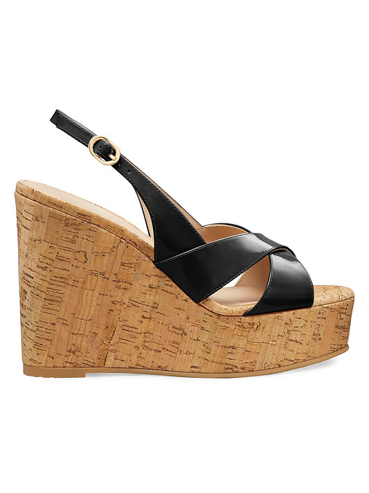 Dayna 100MM Slingback Leather Sandals