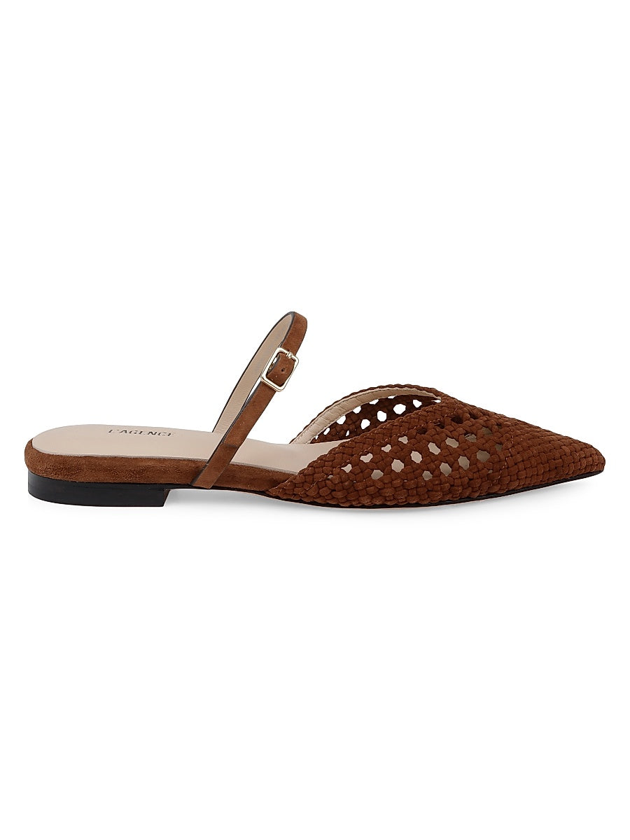 Jacklyn Suede Flat Sandals