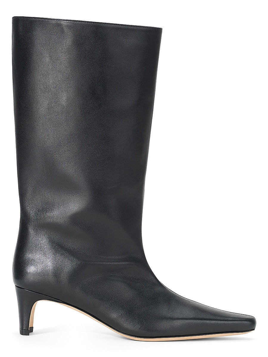 Wally 55MM Midcalf Leather Knee Boots
