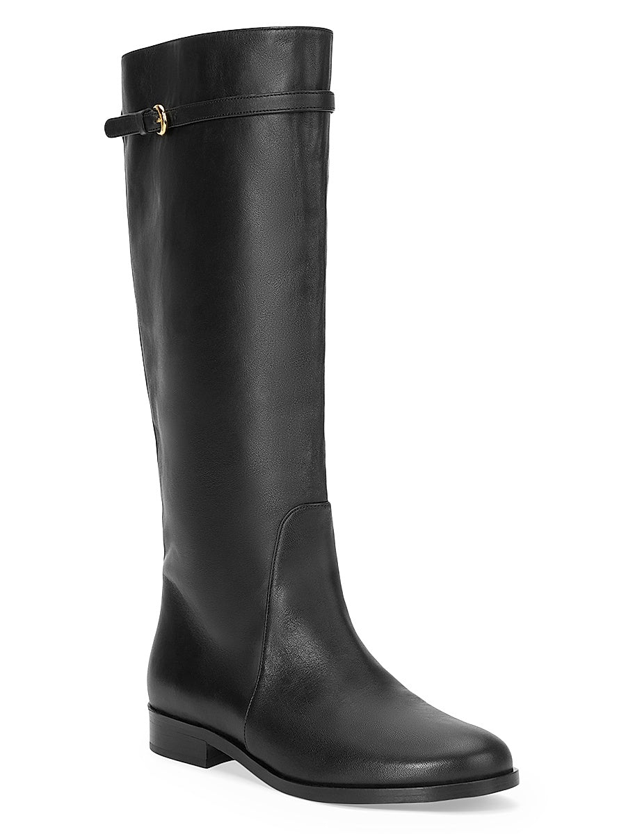 Harlow 55MM Leather Knee-High Riding Boots