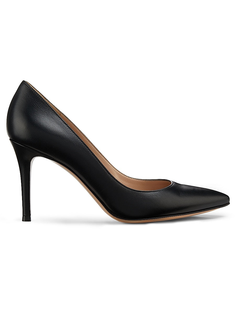 85MM Leather Stiletto Heel Pumps