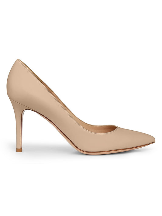 85MM Leather Stiletto Heel Pumps