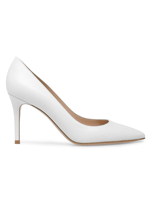 85MM Leather Stiletto Heel Pumps