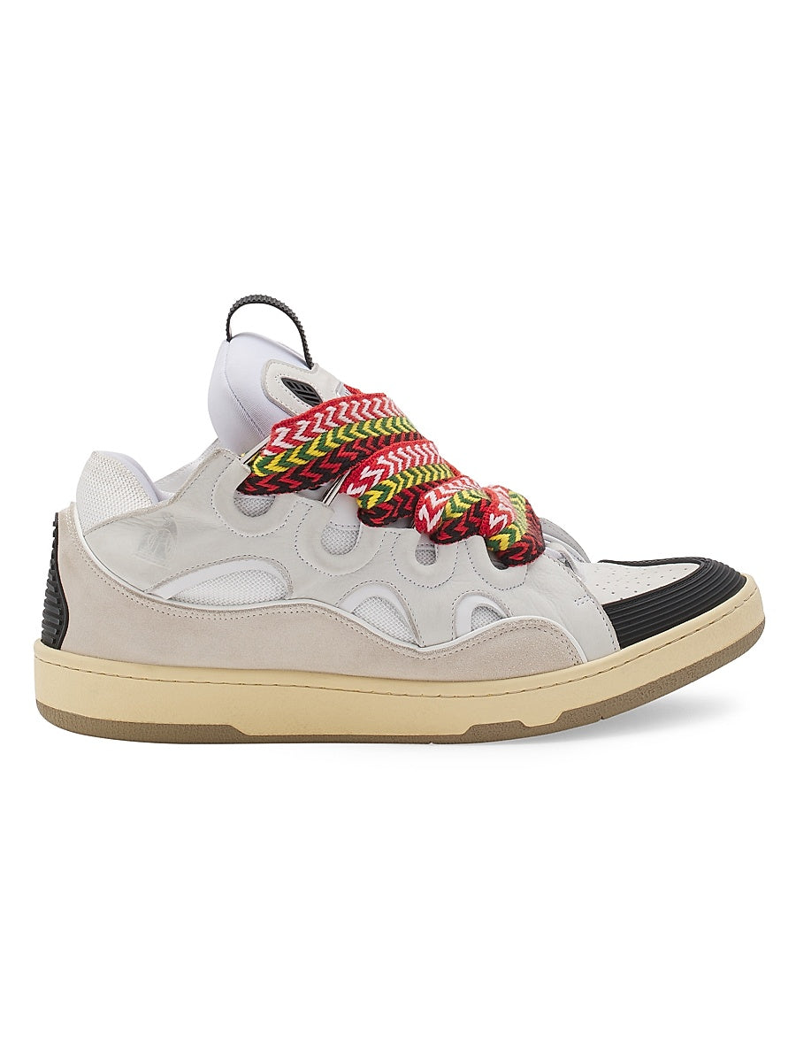 Leather Curb Sneakers