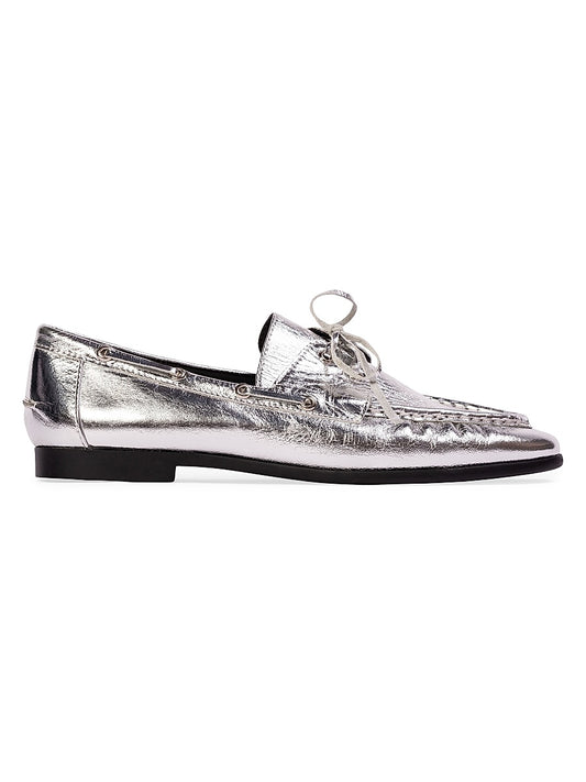 Davy Metallic Boat Loafers