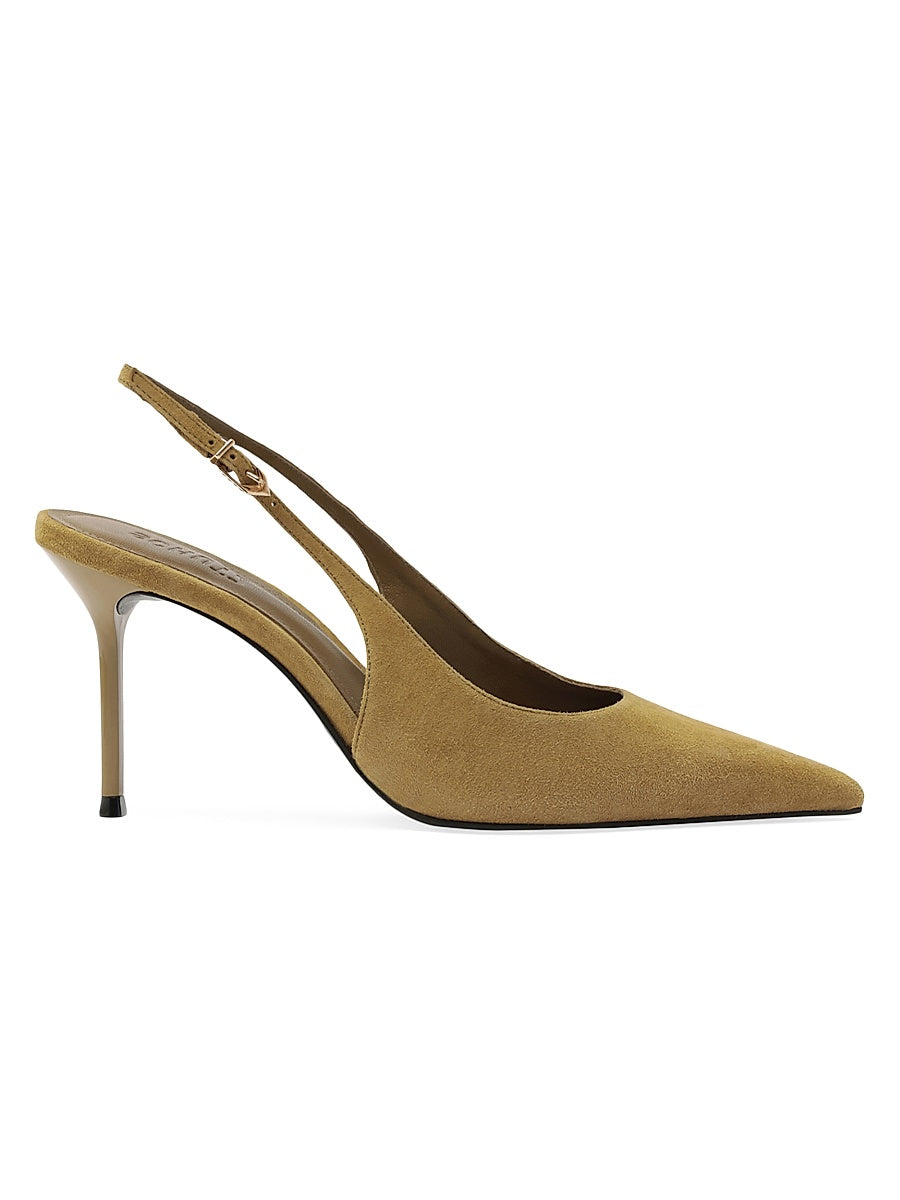 Alicia Sling 90MM Suede Slingback Pumps