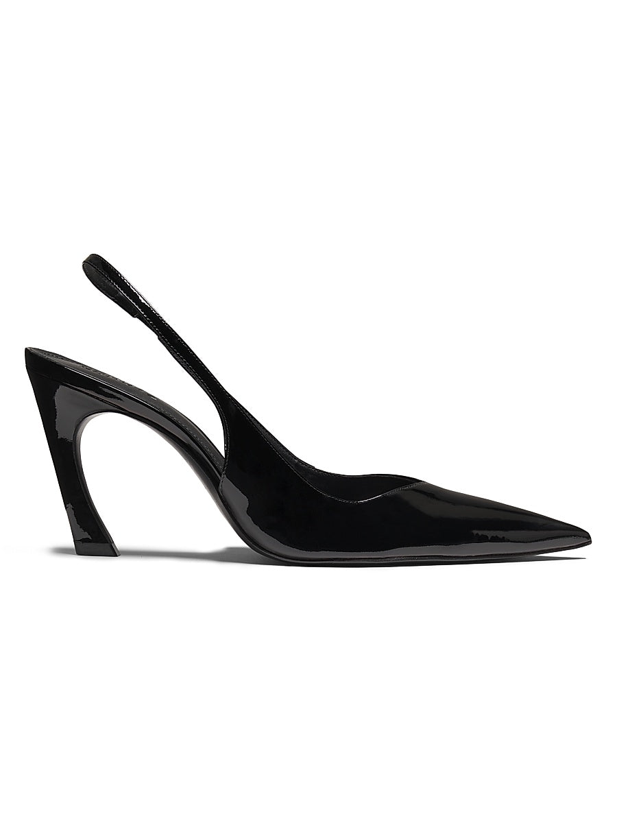 Lexi 90MM Patent Leather Slingback Pumps