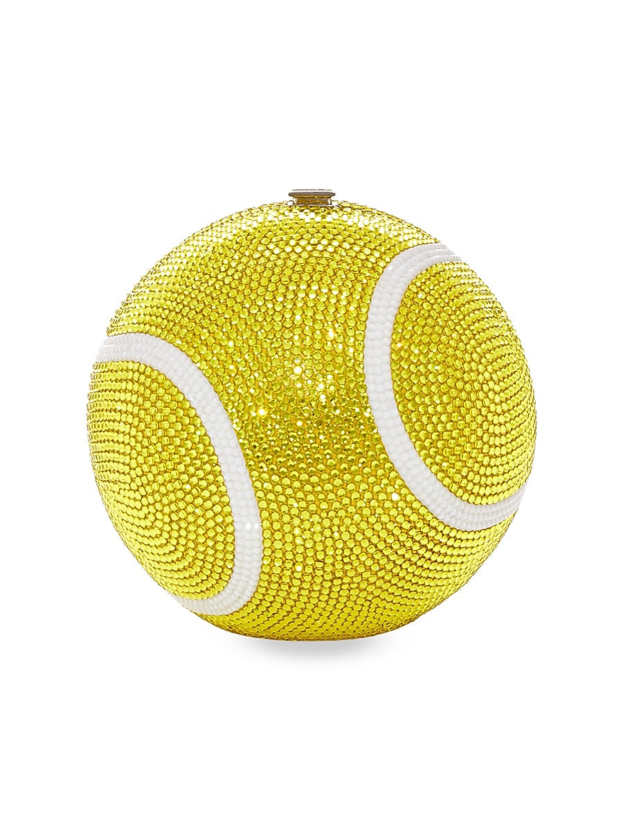 Tennis Ball Crystal-Embellished Clutch