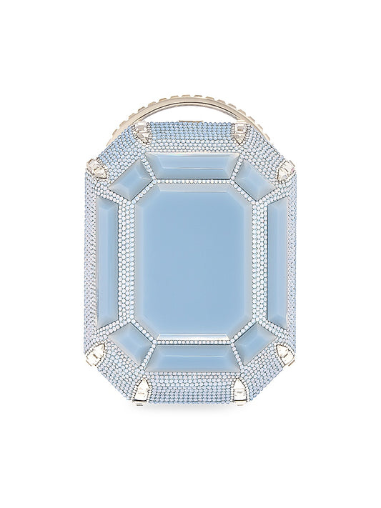 Crytsal Embellished Ring Clutch