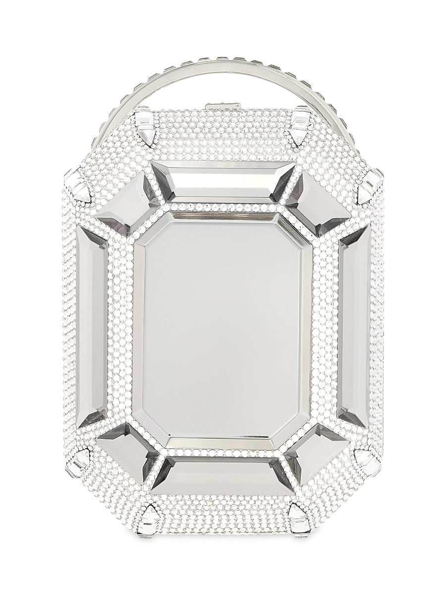 Crytsal Embellished Ring Clutch