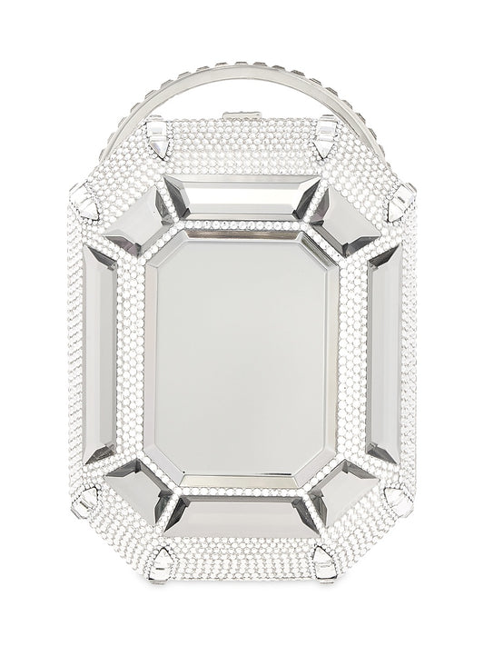 Crytsal Embellished Ring Clutch