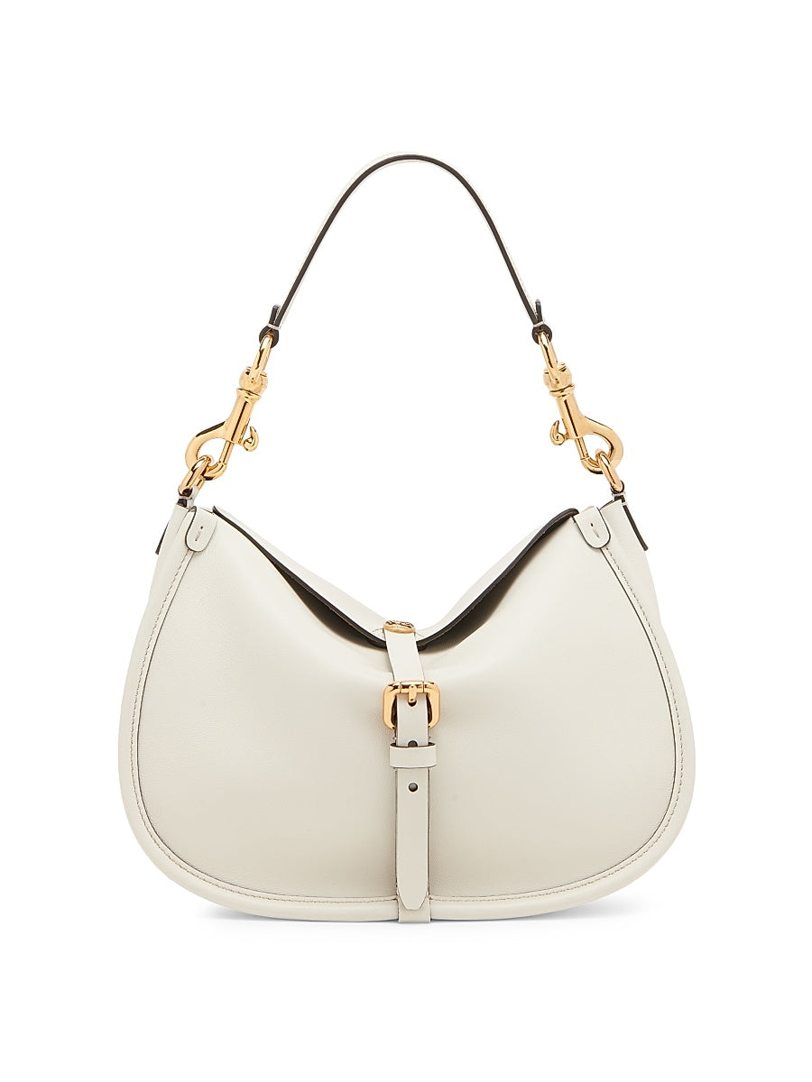 Medium Pony Leather Shoulder Bag