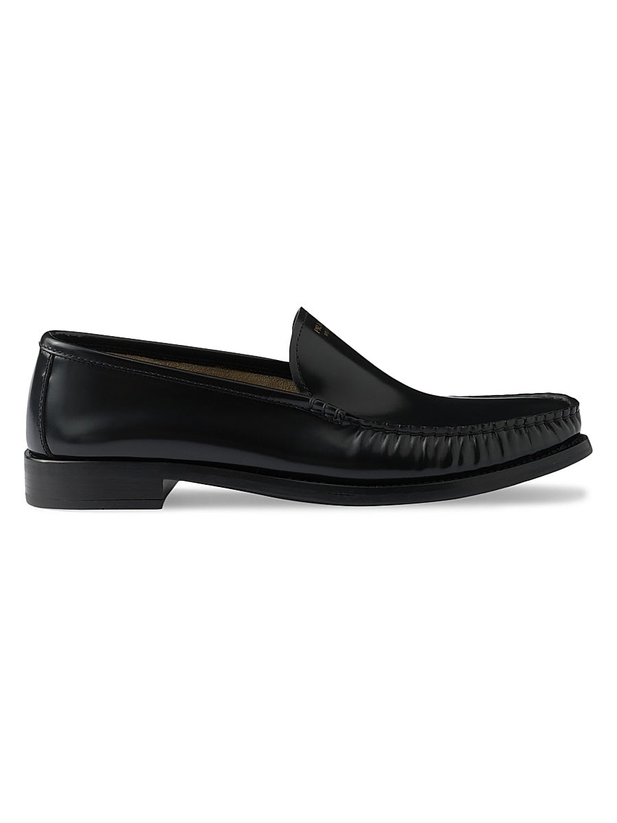 Brushed Leather Loafers